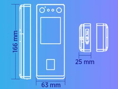 Control de Acceso ZK TECO SENSEFACE 3A - Vista 3