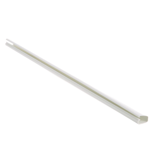 Canaleta LD5 de PVC rígido, con cinta adhesiva para instalación sin herramientas, 26 x 15 x 1828.8 mm, Color Blanco