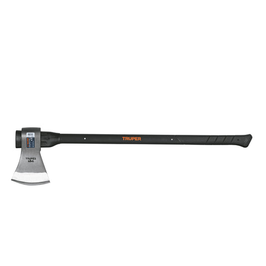Hacha labor entera 4 lb, mango de fibra de vidrio 36',TRUPER