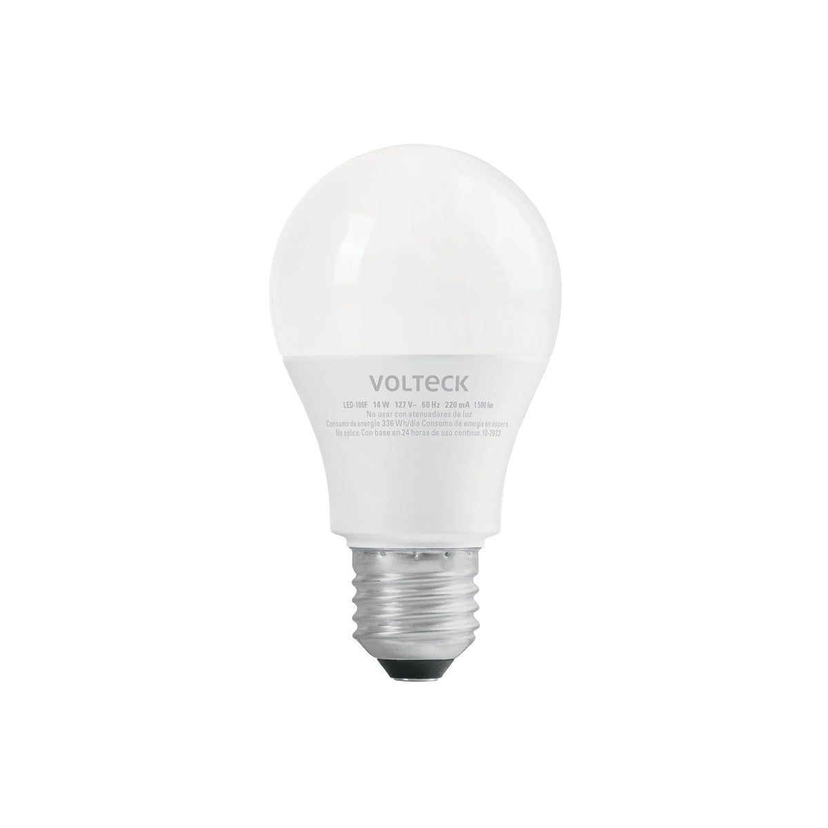Lámpara LED A19 14 W (equiv. 100 W) luz de día, caja Volteck