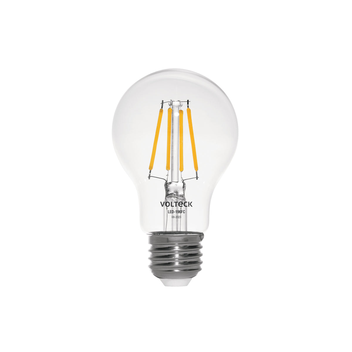 Lámpara LED tipo A19 6 W con filamento luz cálida, blíster