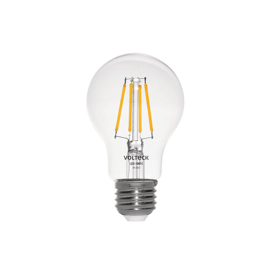 Lámpara LED tipo A19 6 W con filamento luz cálida, blíster