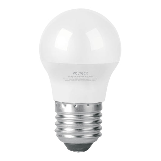 Lámpara LED G45 3 W (equiv. 25 W) luz cálida blíster Volteck