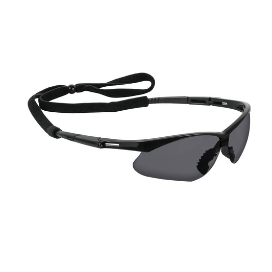 Lentes seguridad grises antiempaño c/cordón ajustable, Sport