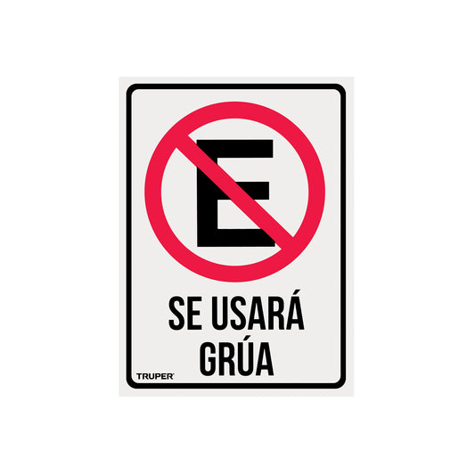 Letrero de señalización 'NO ESTACIONARSE', 25 x 34 cm