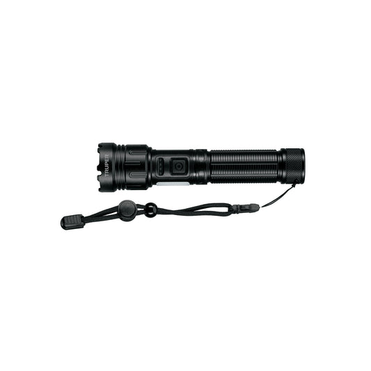 Linterna LED recargable c/luz de emergencia, 410 lm, Truper