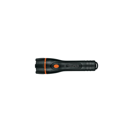 Linterna plástica 1 LED 80 lm con 2 pilas AA, Truper