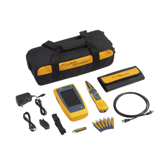 Kit Avanzado de Calificador de Red LinkIQ, Para Verificar Rendimiento de Cableado Hasta 10Gbps Basado en Frecuencia, con Pantalla Multit�ctil a Color