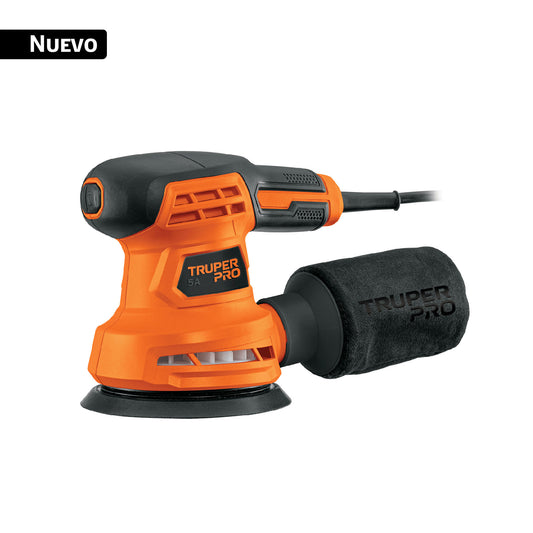 Lijadora roto orbital 5', 260 W, TRUPER PRO