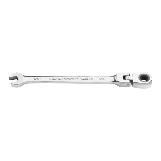 Llave combinada con matraca 1/4' flexible, Expert