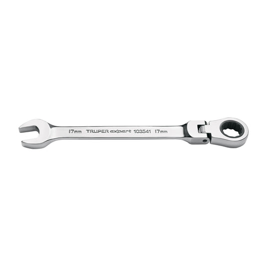 Llave combinada con matraca 17 mm flexible, Expert