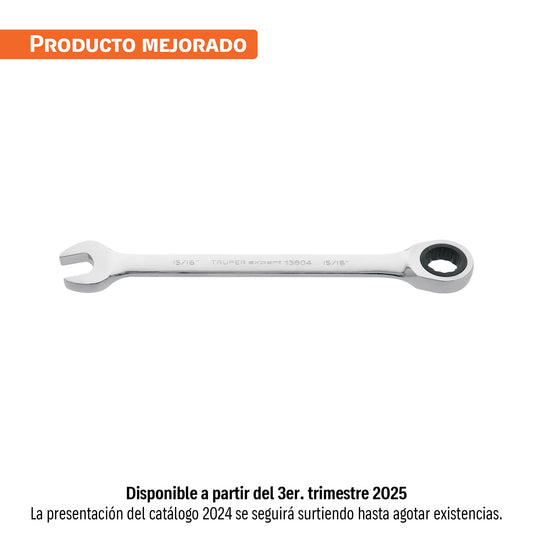 Llave combinada con matraca 15/16' x 325 mm largo, Expert