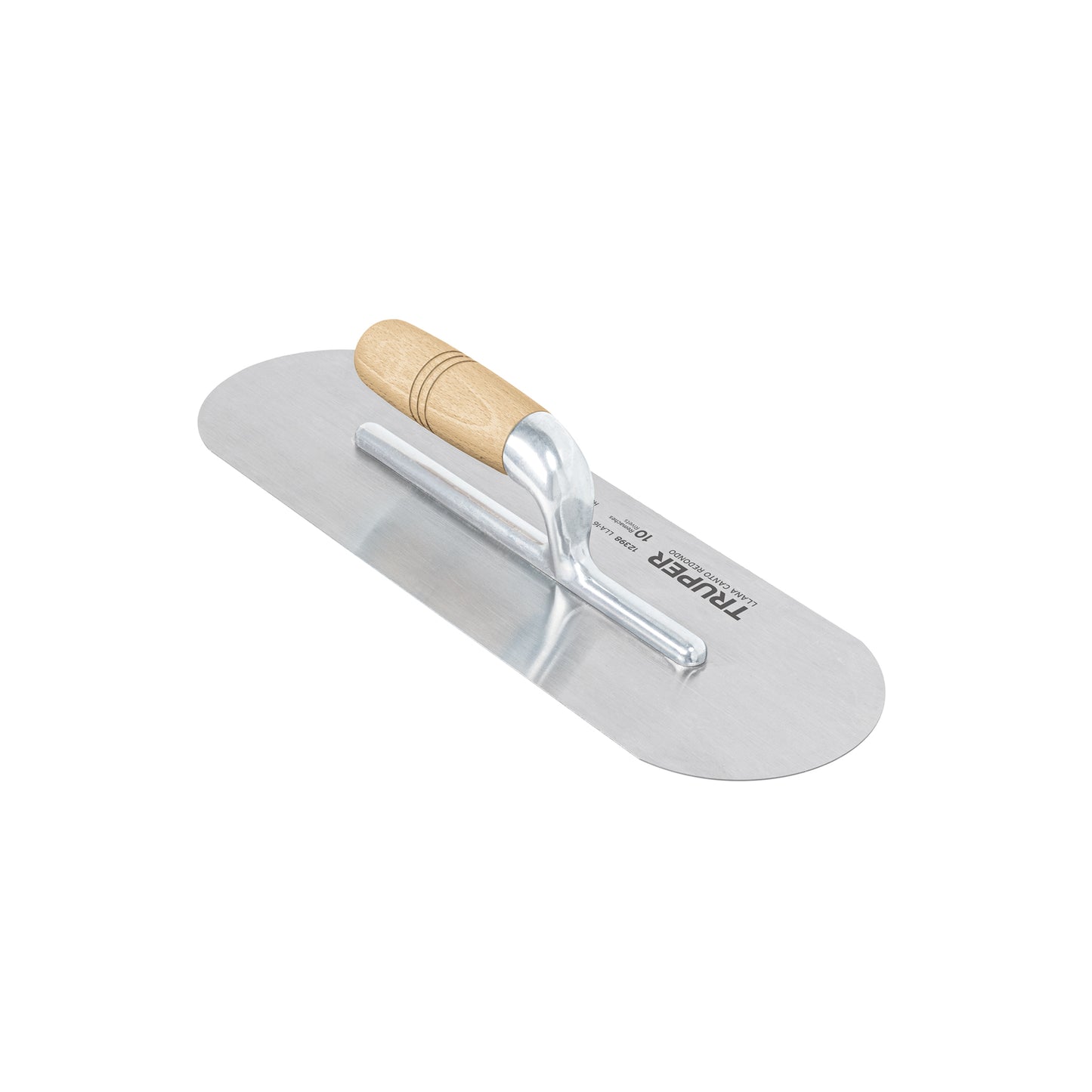 Llana canto redondo 16' x 5' con mango de madera, Truper