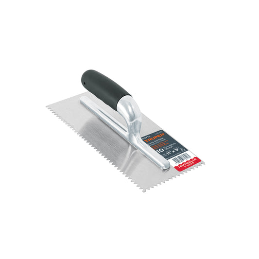 Llana 11' dentado triangular, 10 remaches, mgo comfort grip