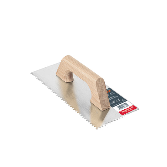 Llana 11' dentado triangular, tipo español, mgo madera