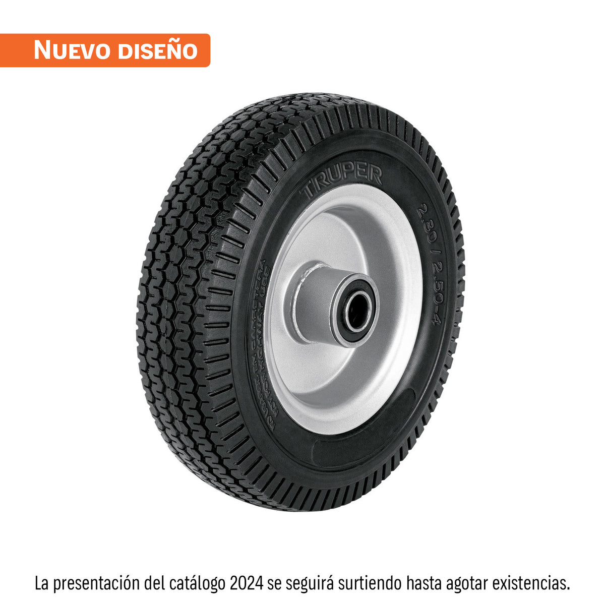 Rueda imponchable 8' para eje central, Truper