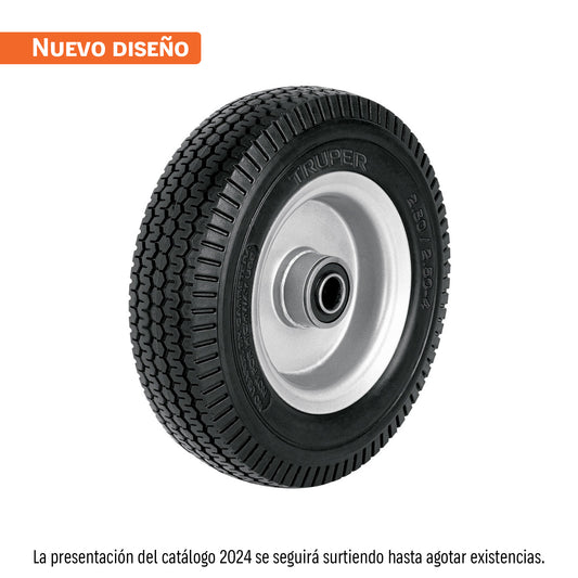 Rueda imponchable 8' para eje lateral, Truper