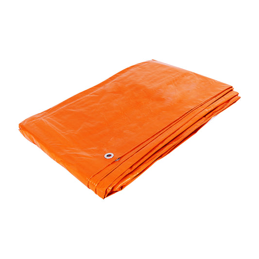 Lona de polietileno 5 x 5 m, naranja, 110 g/m2, PRETUL