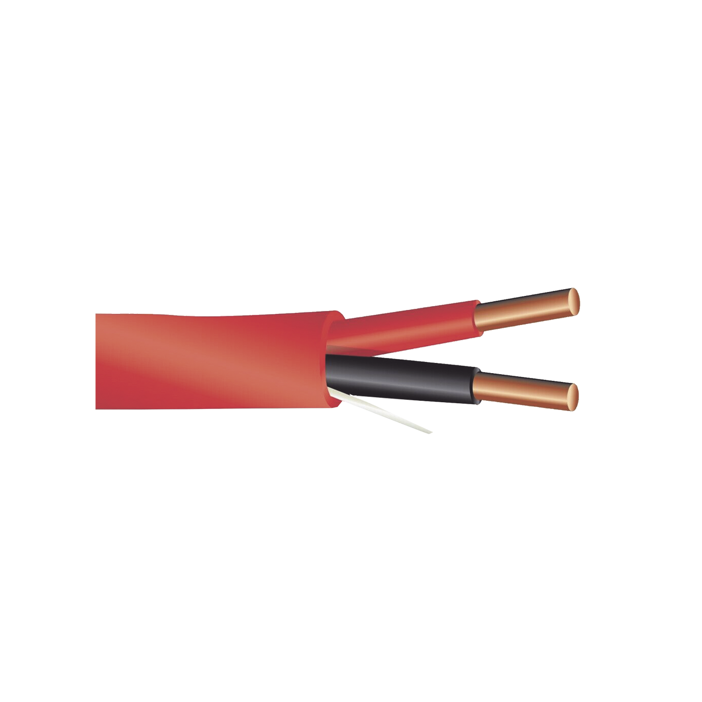 Alambre de Alarma contra Incendios - Bobina de 305 Metros (1000 Pies): 2 x 14 AWG, Rojo, Tipo FPLR, (UL) FT4, Ideal para Sistemas de Detecci�n y Evacuaci�n de Incendios