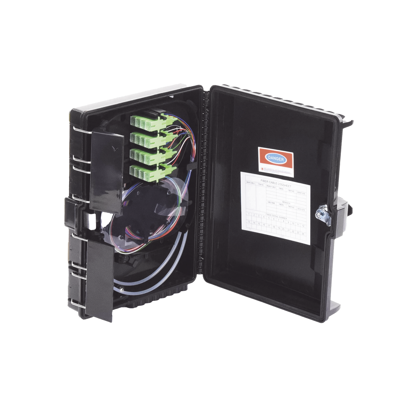 Cierre de Empalme para 24 Fusiones de Fibra �ptica, Interior/Exterior, con 16 Acopladores SC/APC y Splitter 1x16 SC/APC Incluido, IP65