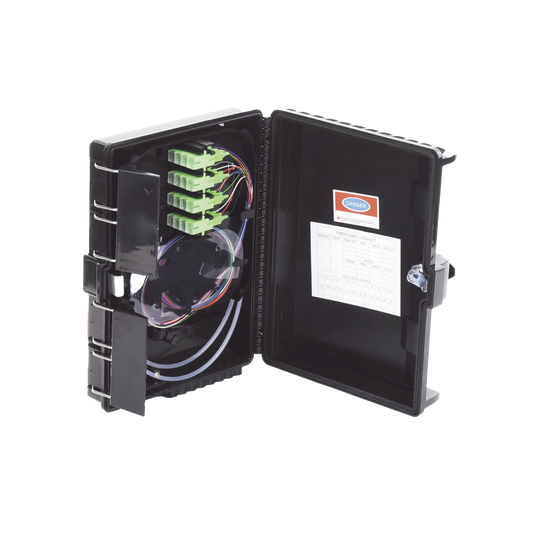 Cierre de Empalme para 24 Fusiones de Fibra �ptica, Interior/Exterior, con 16 Acopladores SC/APC y Splitter 1x16 SC/APC Incluido, IP65
