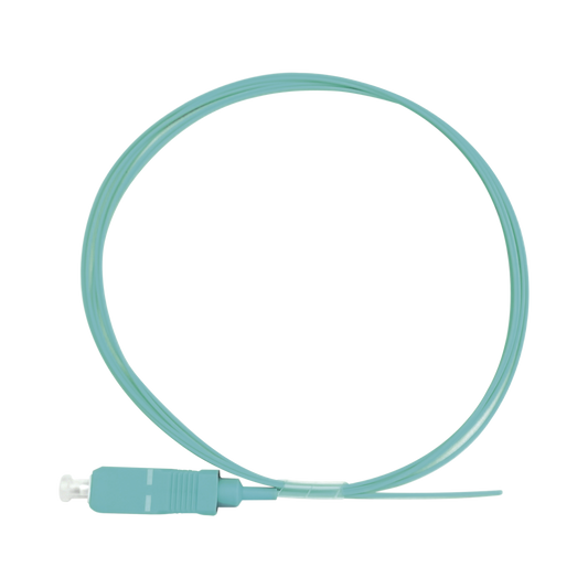 Pigtail de Fibra �ptica Simplex SC, PVC, OM3 50/125, Aqua, 1 Metro (3.28 Pies)
