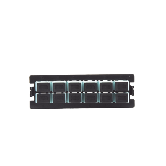 Placa Acopladora para Distribuidor de Fibra �ptica LP-ODF-8024, Incluye 12 Acopladores SC Simplex para Fibra Multimodo (12 Fibras)