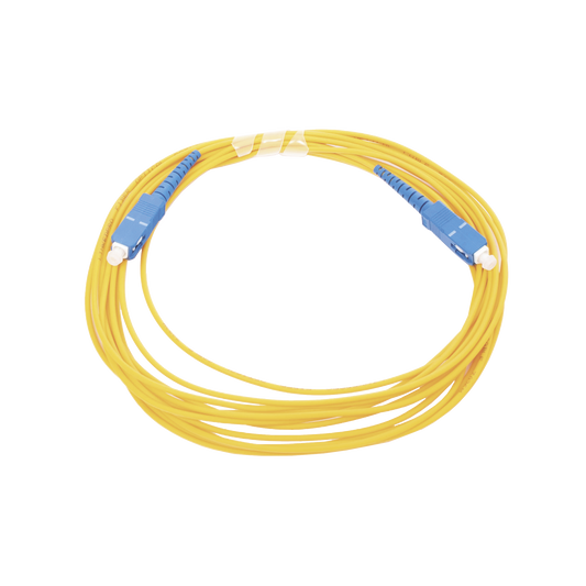 Jumper de Fibra �ptica Monomodo SC/UPC - SC/UPC Simplex, Color Amarillo, 5 Metros (16.40 Pies)