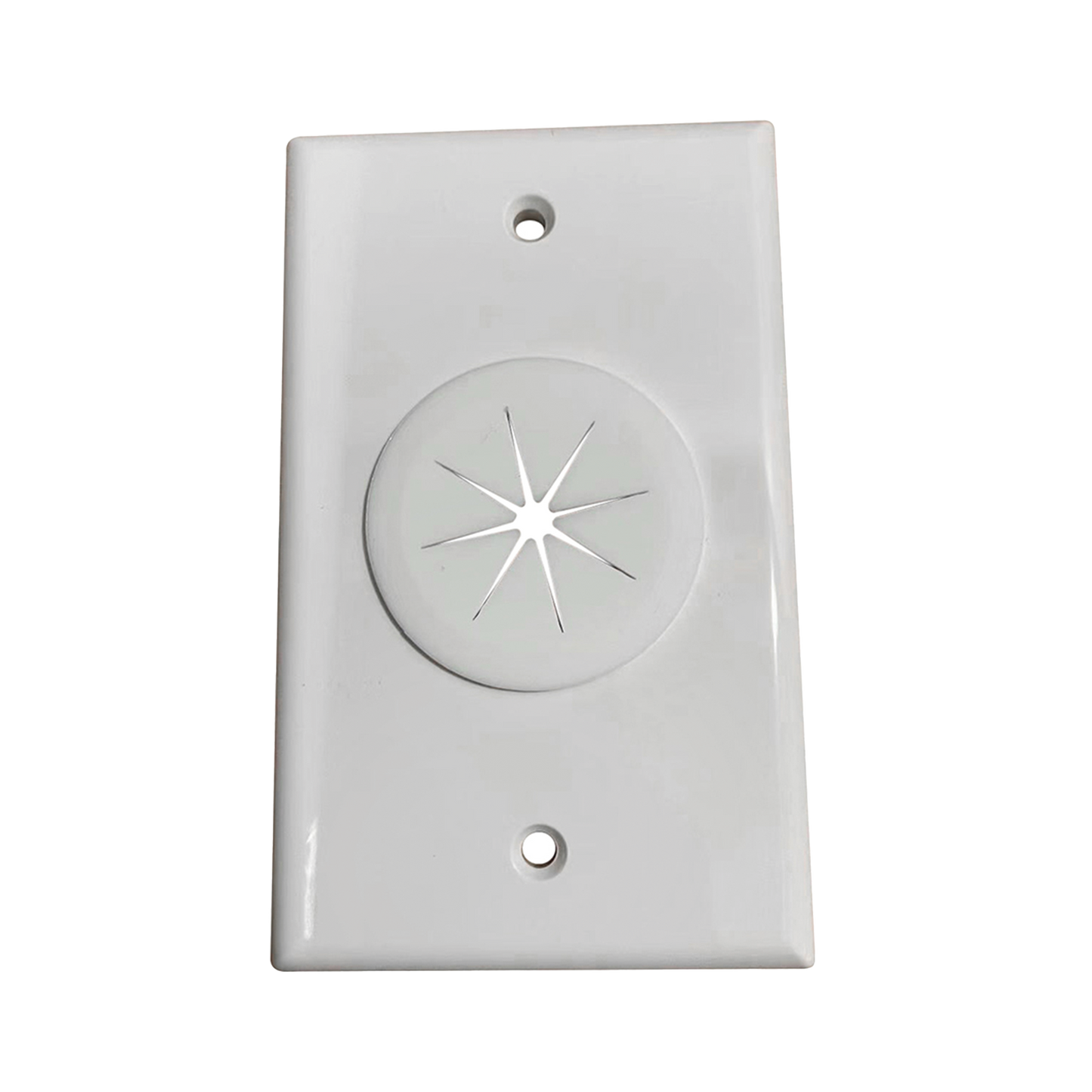 Placa de Pared, con Orificio y Grommet, Ideal para Pasar Cables
