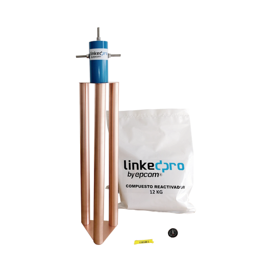 Electrodo Puesta a Tierra 200A / Cobre Electrol�tico / Dise�o Delta / Filtro Equipotencial / Compuesto 12 kg / Exterior