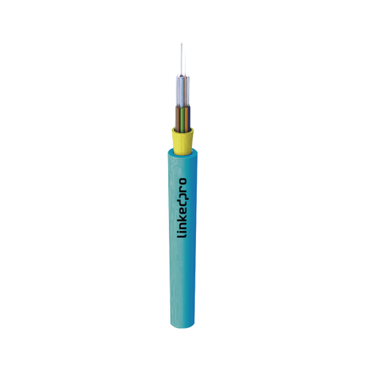Cable de Fibra �ptica Multimodo OM4 50/125, 12 Hilos, para Interior, Tight Buffer 900�m, OFNR Riser, Diel�ctrica, Precio Por Metro, (Hasta 2000 Metros en un Solo Tramo de Cable)