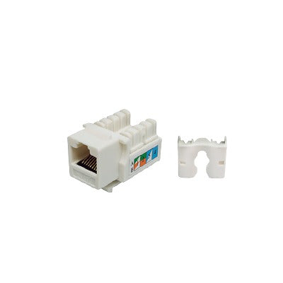 M�dulo Jack Keystone Cat5e con Terminaci�n 110 (Punchdown) para Faceplate - Color Blanco