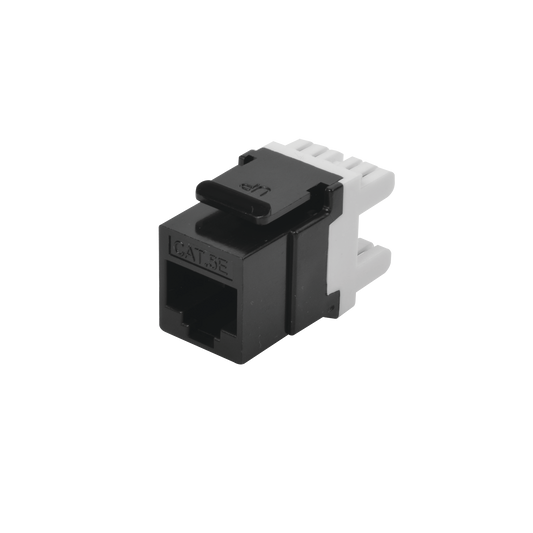 M�dulo Jack Keystone Cat5e con Terminaci�n en �ngulo 180 - Color Negro