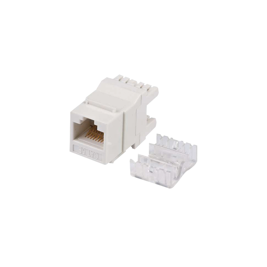 M�dulo Jack Keystone Cat5e con Terminaci�n en �ngulo 180 - Color Blanco