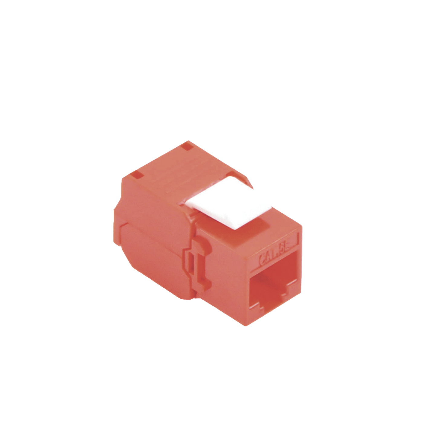 M�dulo Jack Keystone Cat6 (Toolless), con Terminaci�n en �ngulo 180 - Color Rojo, Compatible con Faceplate y Patchpanel Linkedpro