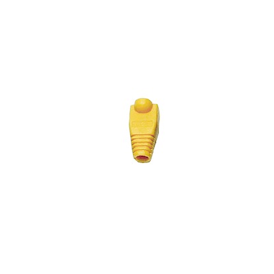 Bota Pl�stica para Protecci�n de Plug RJ45, Color Amarillo
