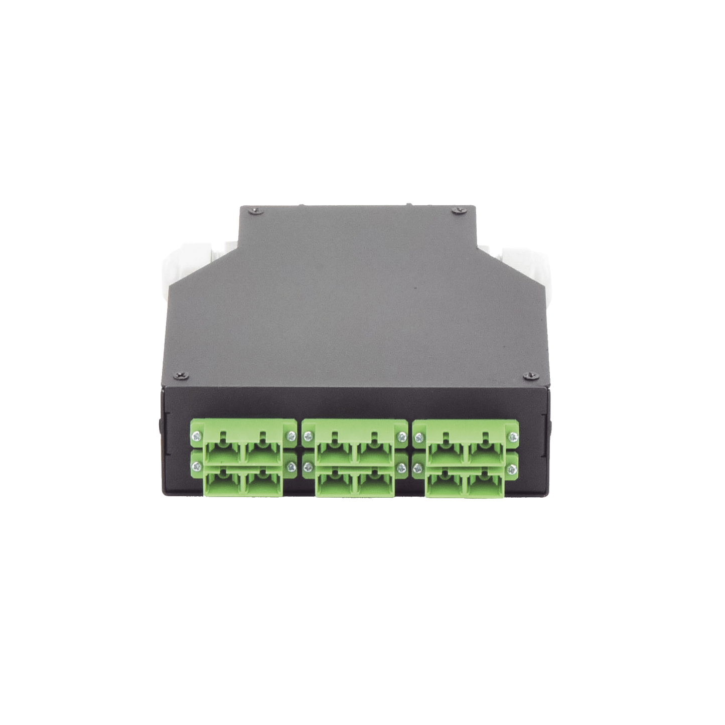 Distribuidor de Fibra �ptica para Riel Din, 6 Acopladores SC/APC Duplex Monomodo con Charola de Empalme