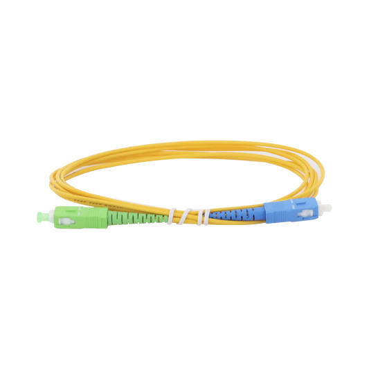 Jumper de Fibra �ptica Monomodo SC/APC-SC/UPC Simplex de 2 Metros (6.56 Pies), 2mm