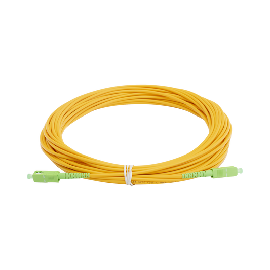 Jumper de Fibra �ptica Monomodo SC/APC - SC/APC Simplex, Color Amarillo, 15 Metros (49.21 Pies)