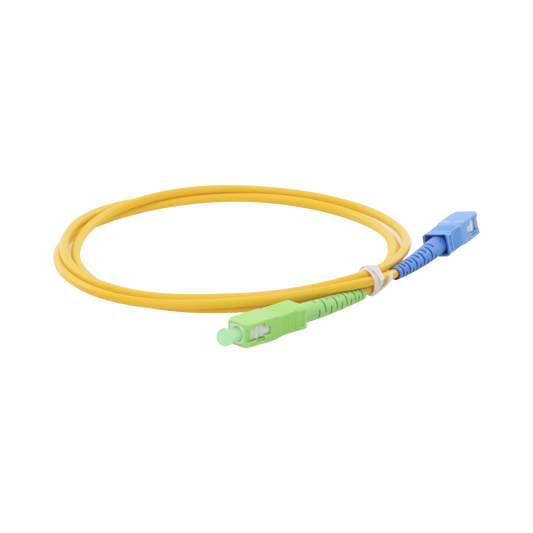 Jumper de Fibra �ptica Monomodo SC/APC-SC/UPC Simplex de 1 Metro (3.28 Pies), 3mm