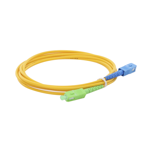 Jumper de Fibra �ptica Monomodo SC/APC-SC/UPC Simplex de 2 Metros (6.56 Pies), 3mm