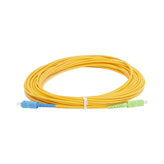 Jumper de Fibra �ptica Monomodo SC/UPC - SC/APC Simplex, Color Amarillo, 15 Metros (49.21 Pies)