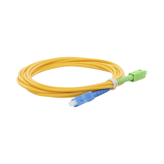 Jumper de Fibra �ptica Monomodo SC/UPC-SC/APC Simplex, Color Amarillo, 3 Metros (9.84 Pies), 3 mm
