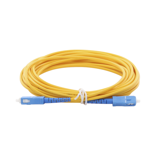 Jumper de Fibra �ptica Monomodo SC/UPC-SC/UPC Simplex de 6 Metros (19.69 Pies), 3mm