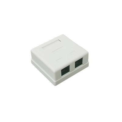 Caja de Pared con Jack UTP Cat5e y Jack RJ11 Telef�nico