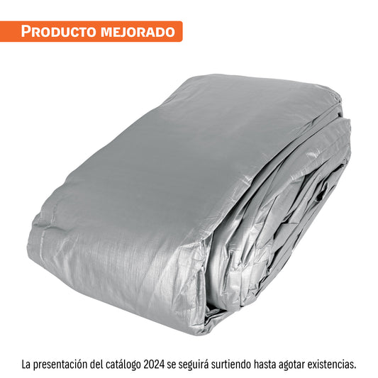 Lona de polietileno reforzada 12x17 m, gris, 180g/m2, TRUPER