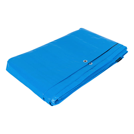 Lona de polietileno reforzada 5 x 5 m, azul, 180g/m2, TRUPER