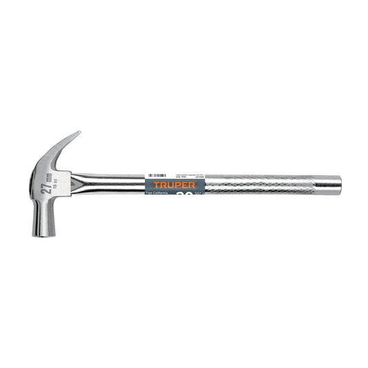 Martillo cabeza cónica 27 mm uña curva, mango tubular,TRUPER