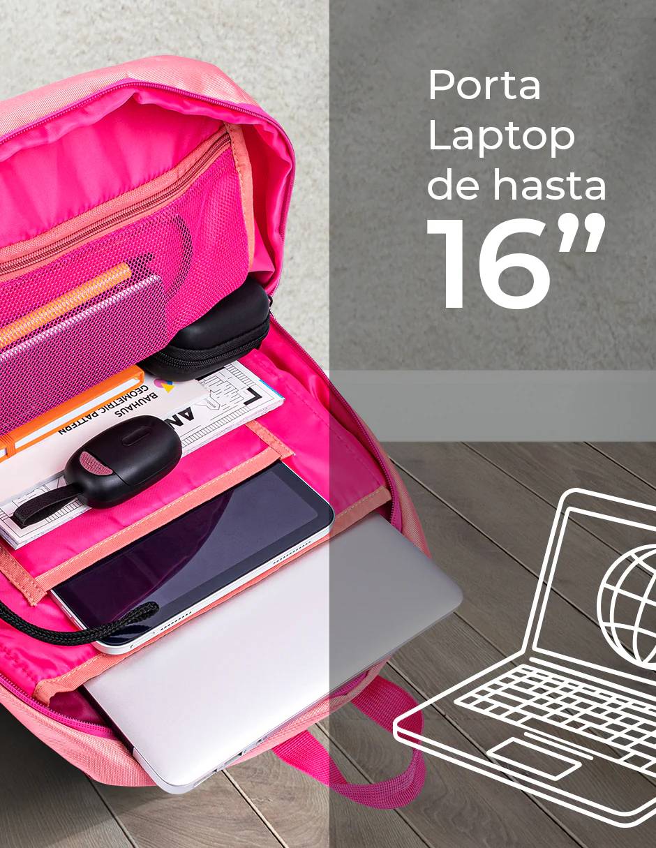 Mochila TECHZONE RAINBOW - Vista 4