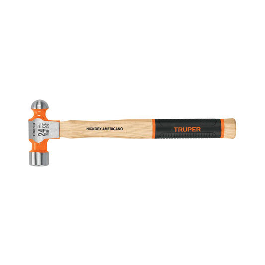 Martillo pulido de bola 24 oz mango hickory, Truper Grip